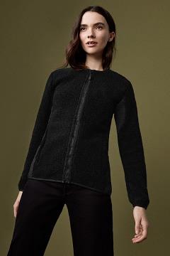 Ropa Canada Goose Mujer Outlet - Saquaney Forro Polar Negros ZV8316907